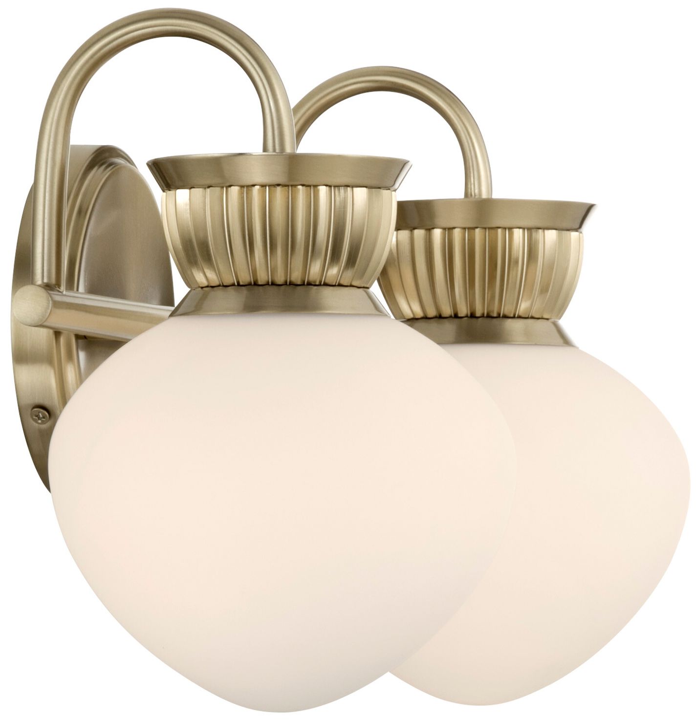 Thumbnail3 of Melbourne 2-Light Bathroom Vanity Light in Noble Brass more views