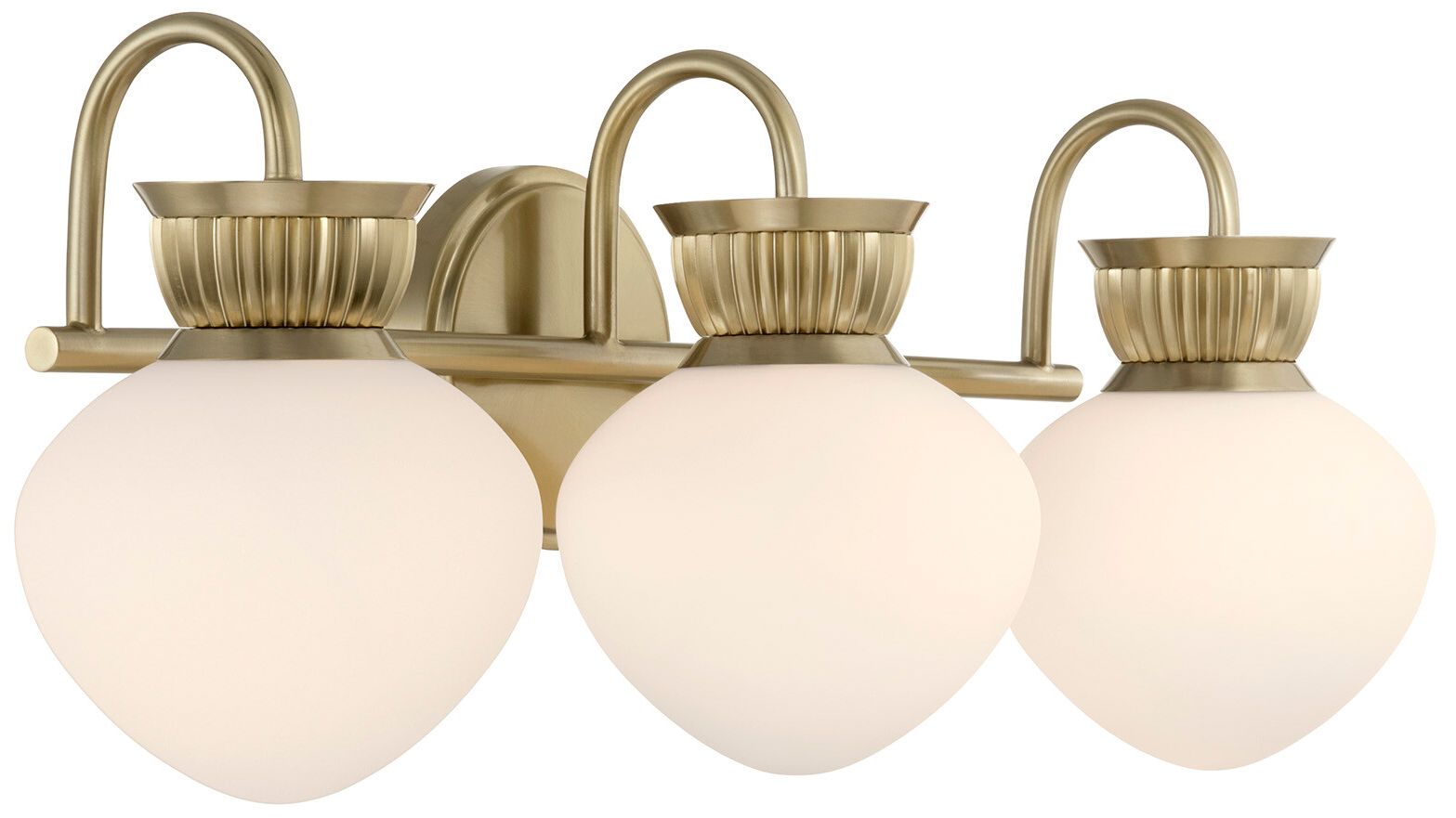 Image 5 Melbourne 3-Light Bathroom Vanity Light in Noble Brass more views