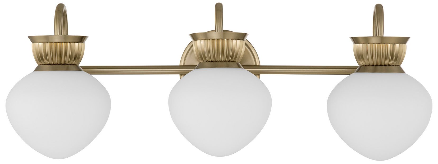 Image 7 Melbourne 3-Light Bathroom Vanity Light in Noble Brass more views