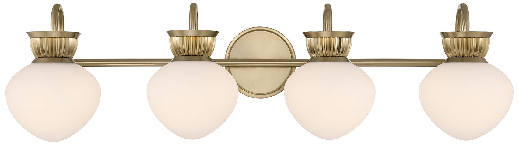 Thumbnail2 of Melbourne 4-Light Bathroom Vanity Light in Noble Brass