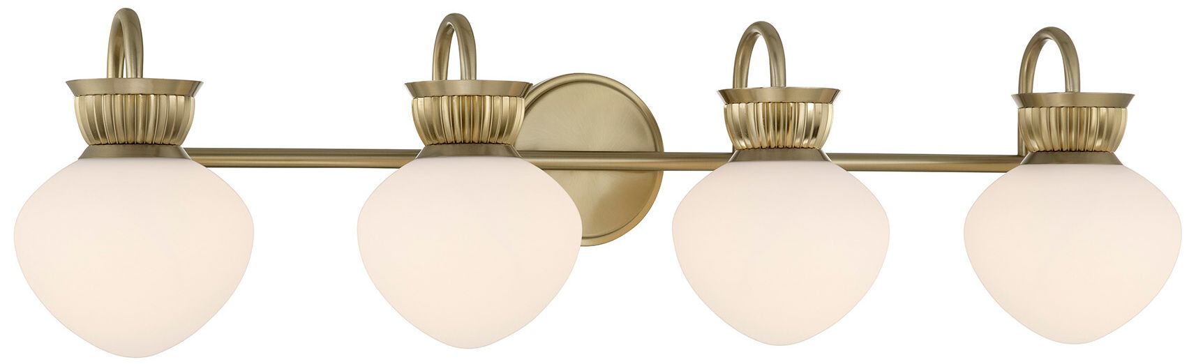 Thumbnail4 of Melbourne 4-Light Bathroom Vanity Light in Noble Brass more views