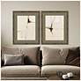 4_Melding Titanium 26"W x 32"H Contemporary Framed Art Set of 2 more views