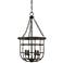 Meldrum 14" Wide Iron Gray 4-Light Lantern Pendant