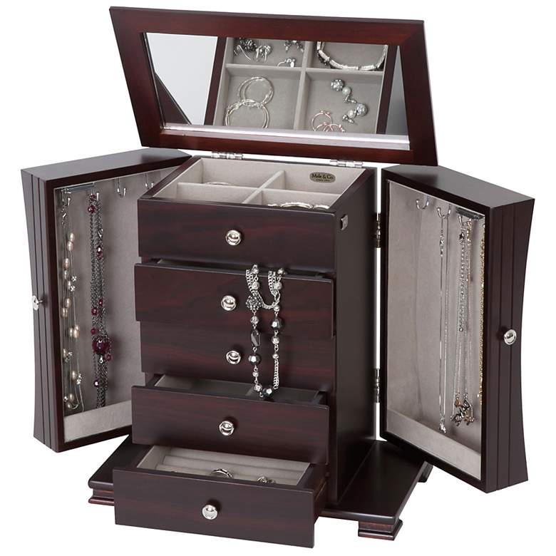 Image 1 Mele &amp; Co. Libra Wooden Jewelry Box
