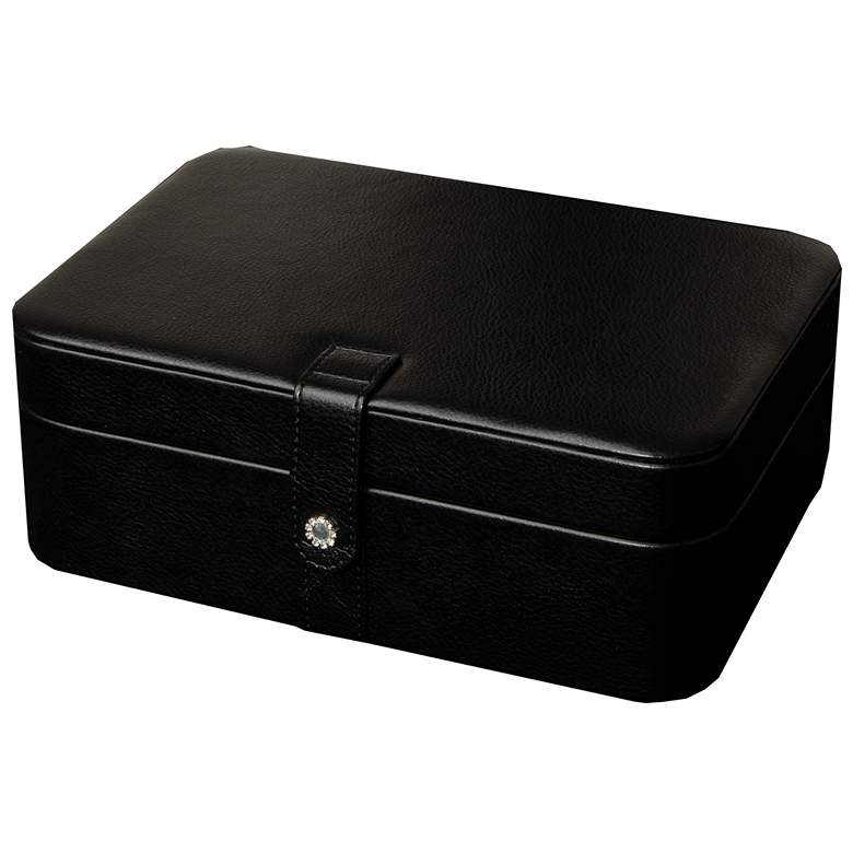 Image 1 Mele &amp; Co. Lila Black Faux Leather 48-Section Jewelry Box