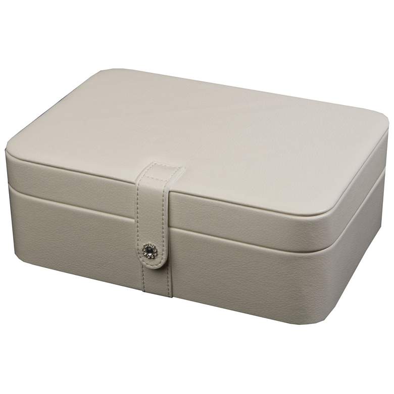 Image 1 Mele &amp; Co. Lila Ivory Faux Leather 48-Section Jewelry Box