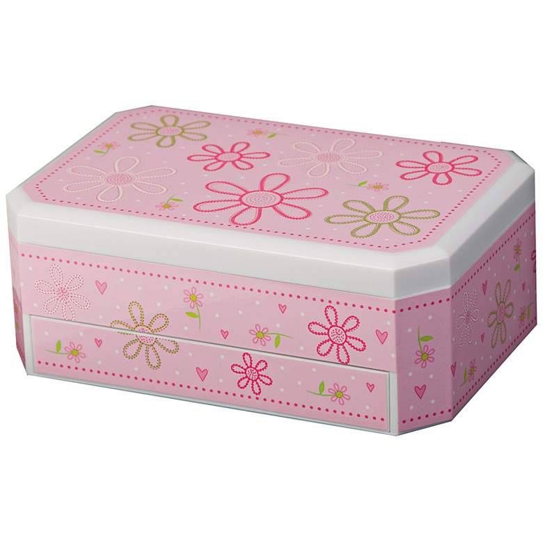 Image 1 Mele &amp; Co. Rose Girl&#39;s Glitter-DaisyJewelry Box