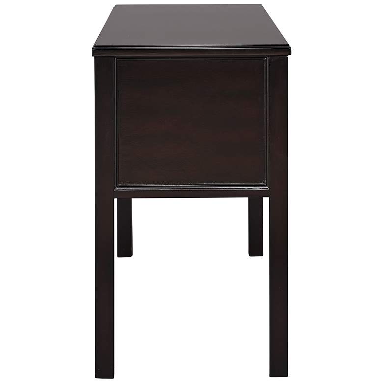 Image 3 Melendy 54 inch Wide Ebony Wood 1-Drawer Console Table more views