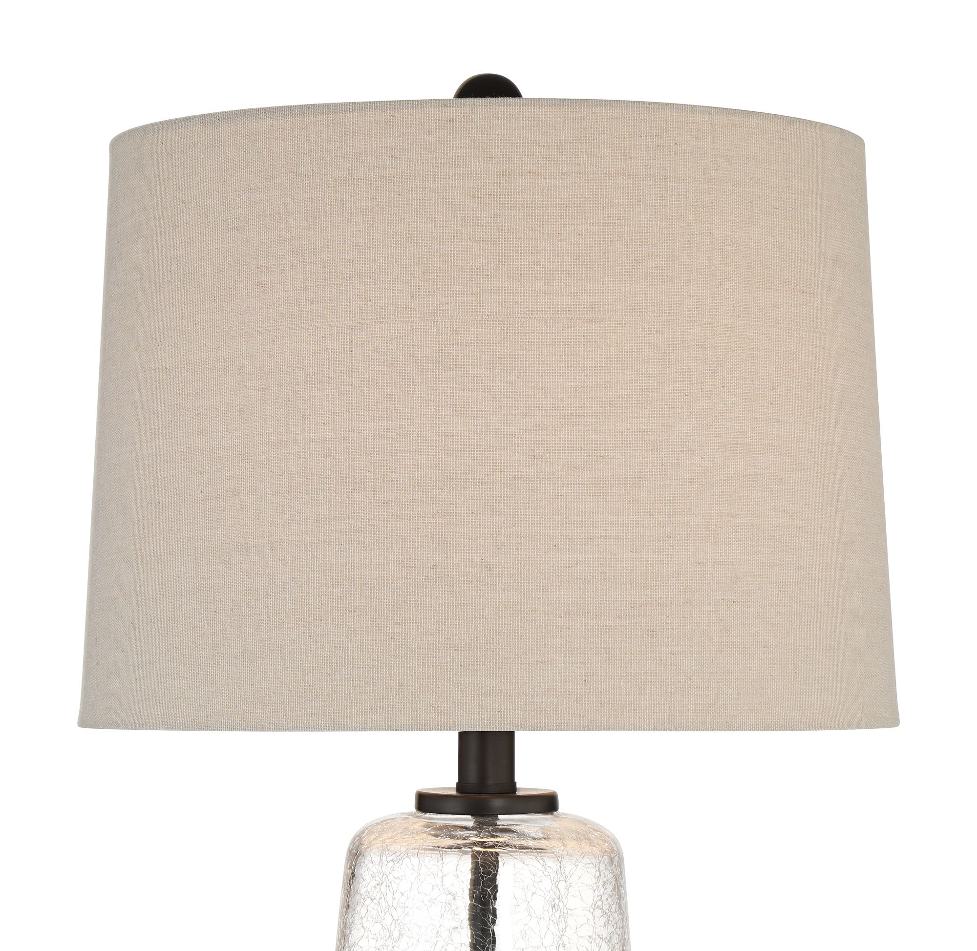 Image 3 Melfi 27 1/2" High Crackle Glass Rustic Modern USB Table Lamp Set of 2 more views