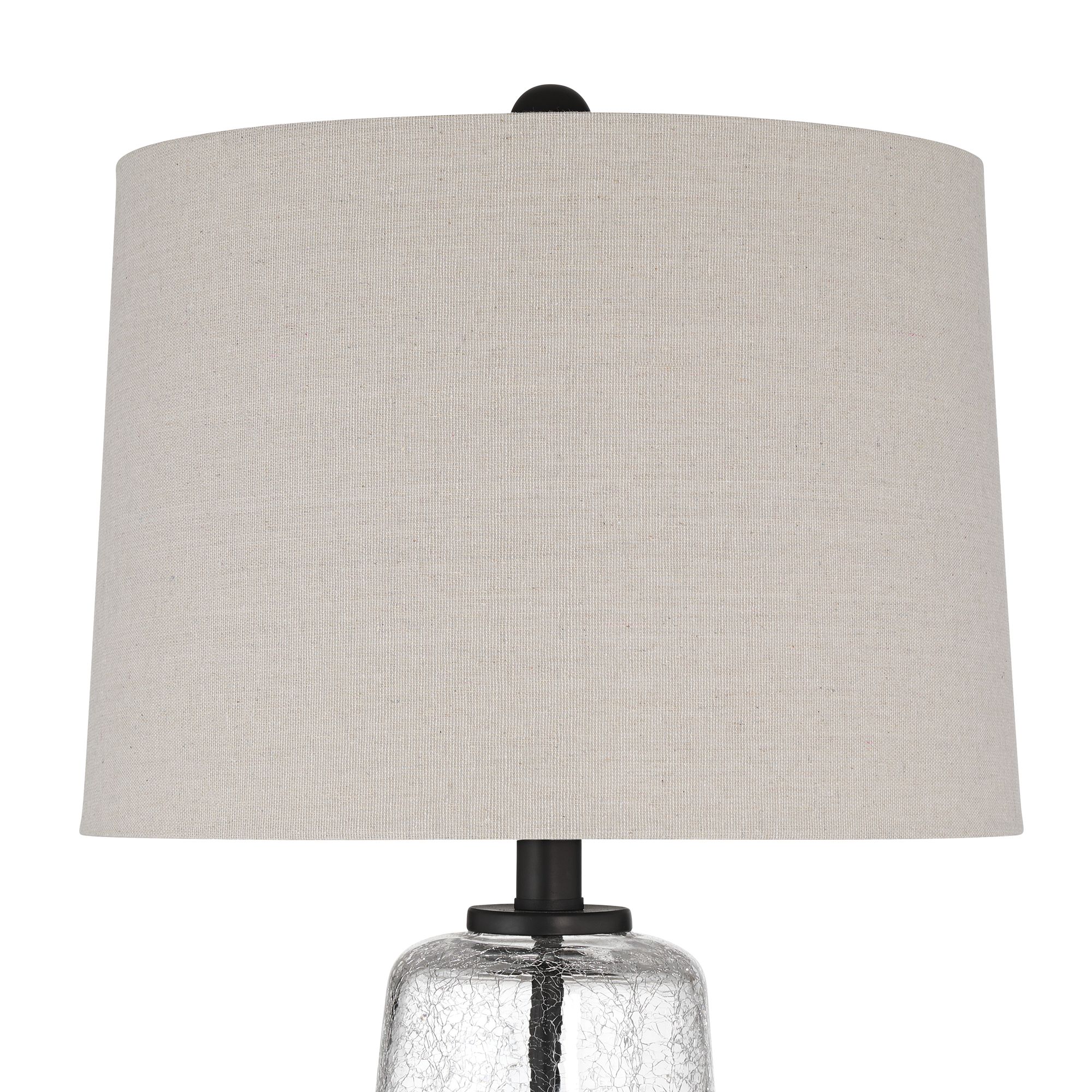 Image 4 Melfi 27 1/2" High Crackle Glass Rustic Modern USB Table Lamp Set of 2 more views