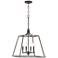Meli 16" Wide Bronze 4-Light Entry Pendant Light