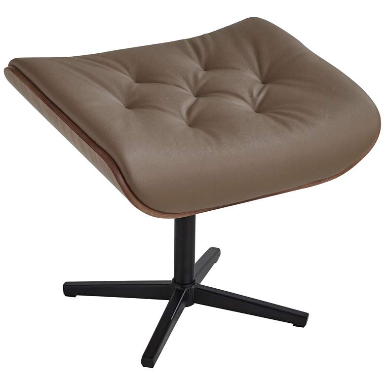 Image 7 Melia Cocoa Adjustable Swivel Recliner and Ottoman more views