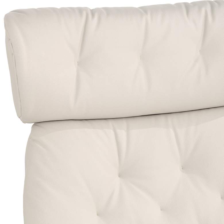 Image 3 Melia Eggshell Adjustable Swivel Recliner and Ottoman more views