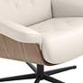 4_Melia Eggshell Adjustable Swivel Recliner and Ottoman more views