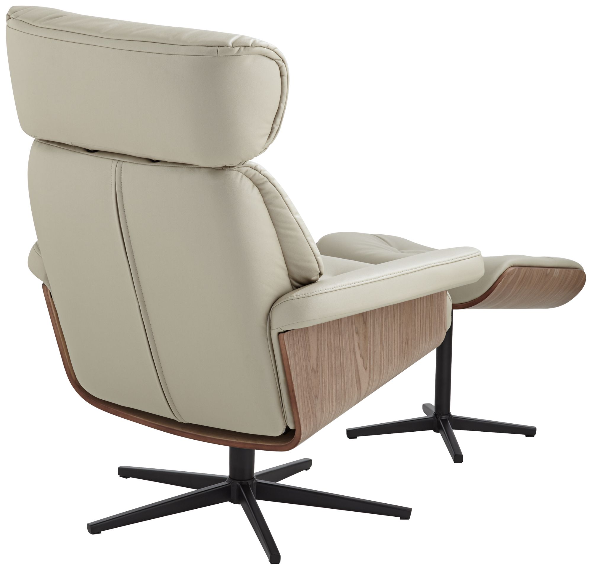 Melia Putty Adjustable Swivel Recliner and Ottoman