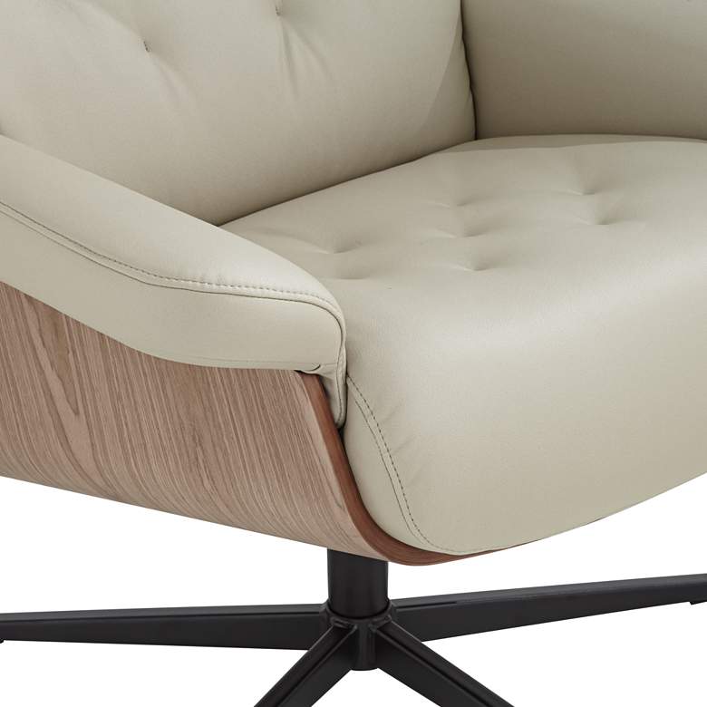 Image 4 Melia Putty Adjustable Swivel Recliner and Ottoman more views