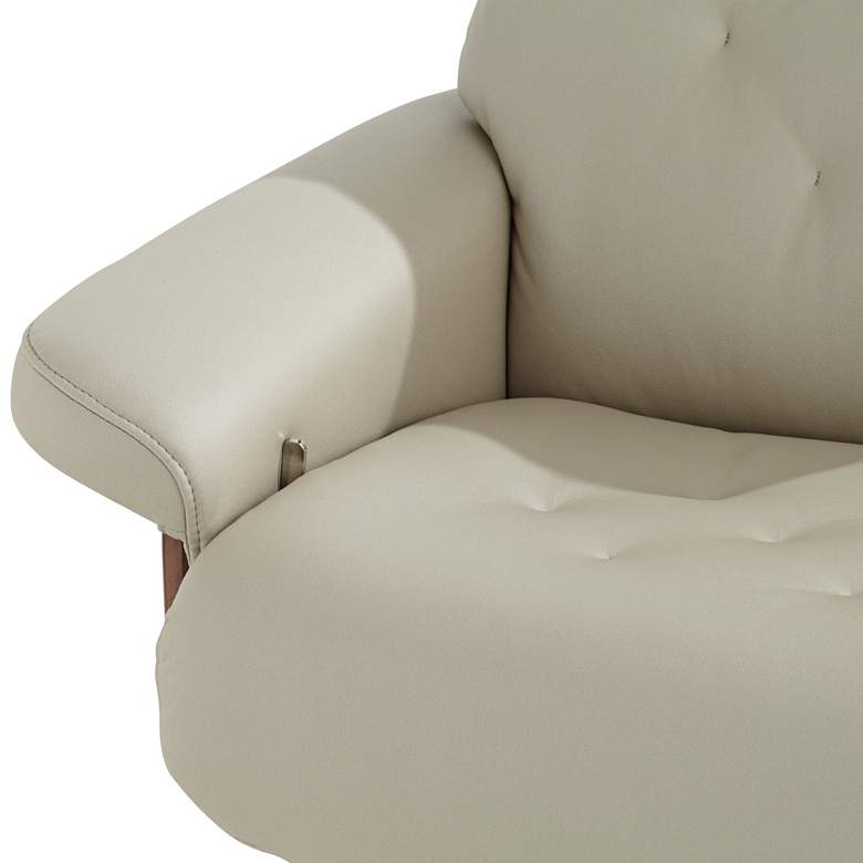 Image 5 Melia Putty Adjustable Swivel Recliner and Ottoman more views
