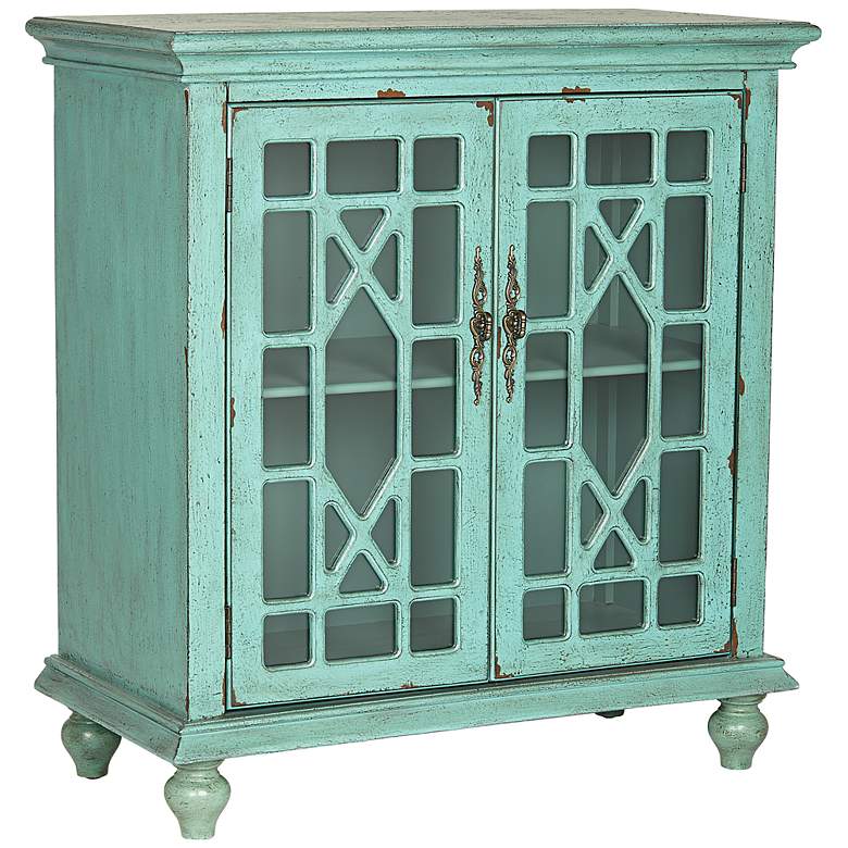 Image 1 Melilla 2-Door Bayberry Blue Cabinet