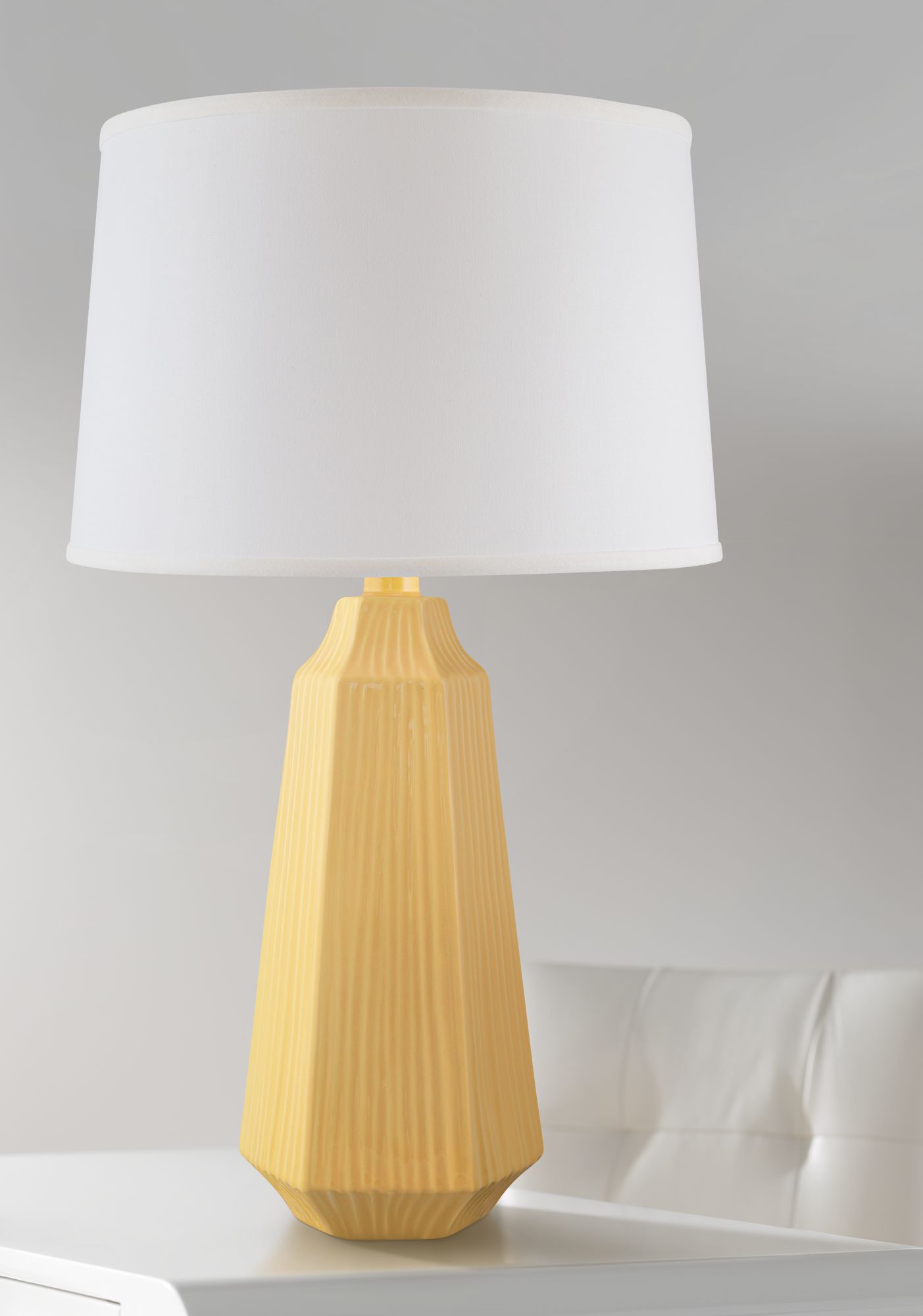 ceramic yellow lamp