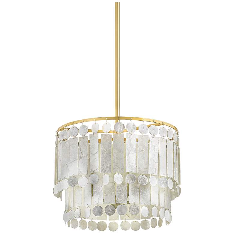 Image 1 Melisa Aged Brass 3 Light Chandelier