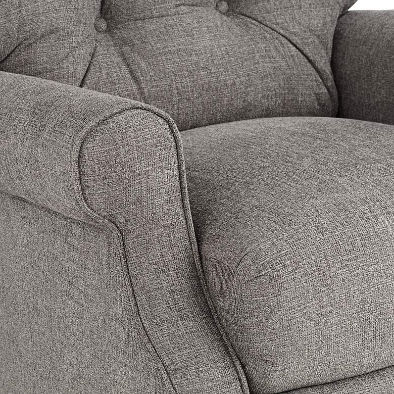Image 4 Melissa Ash Gray Fabric 3-Way Recliners Set of 2 more views