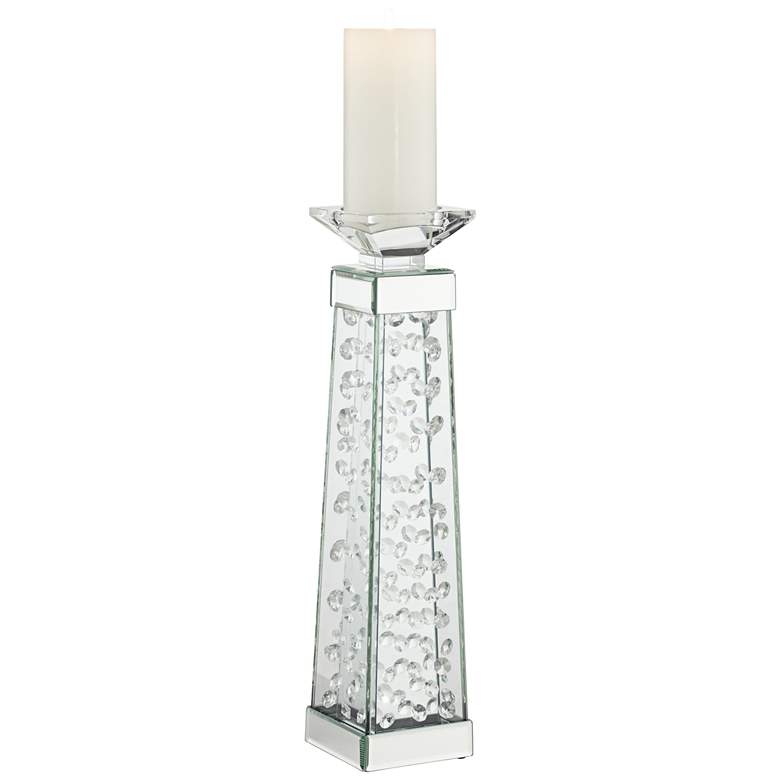 Image 1 Melissano Crystal Glass 18 inch High Candle Holder