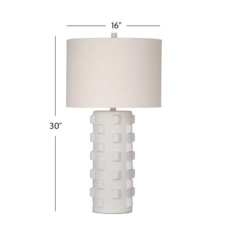 Image 3 Mellette 30" High White Table Lamp more views