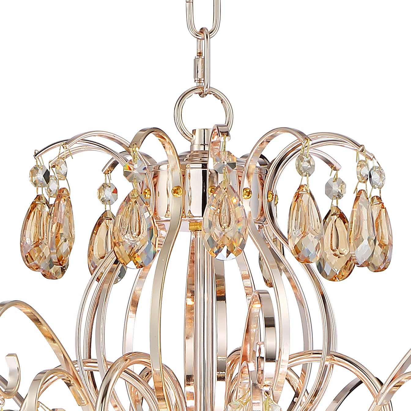 champagne gold crystal chandelier