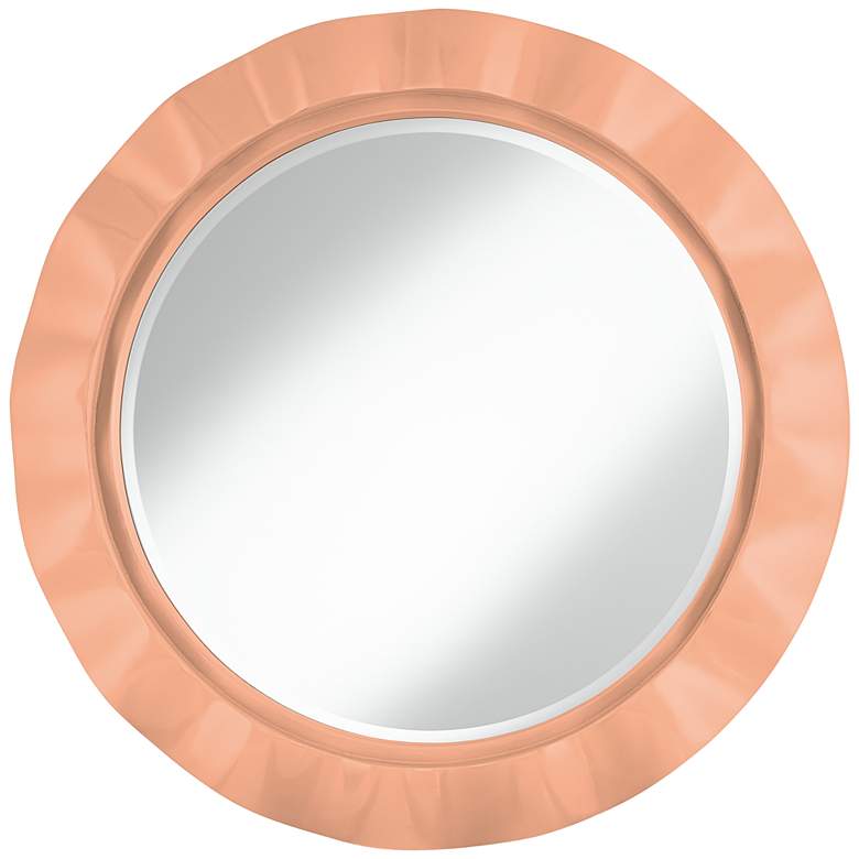 Image 1 Mellow Coral 32 inch Round Brezza Wall Mirror