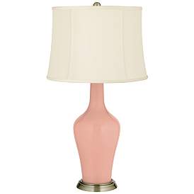 Image2 of Mellow Coral Anya Table Lamp with Dimmer
