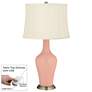 Mellow Coral Anya Table Lamp with Dimmer