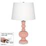 Mellow Coral Apothecary Table Lamp with Dimmer