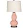 Mellow Coral Double Gourd Table Lamp