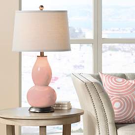 Image1 of Mellow Coral Double Gourd Table Lamp