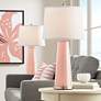 Mellow Coral Leo Table Lamp Set of 2 in scene