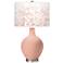 Mellow Coral Mosaic Giclee Ovo Table Lamp