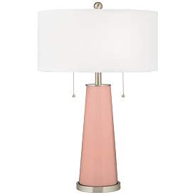 Image1 of Mellow Coral Peggy Glass Table Lamp
