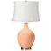 Mellow Coral White Snake Shade Ovo Table Lamp