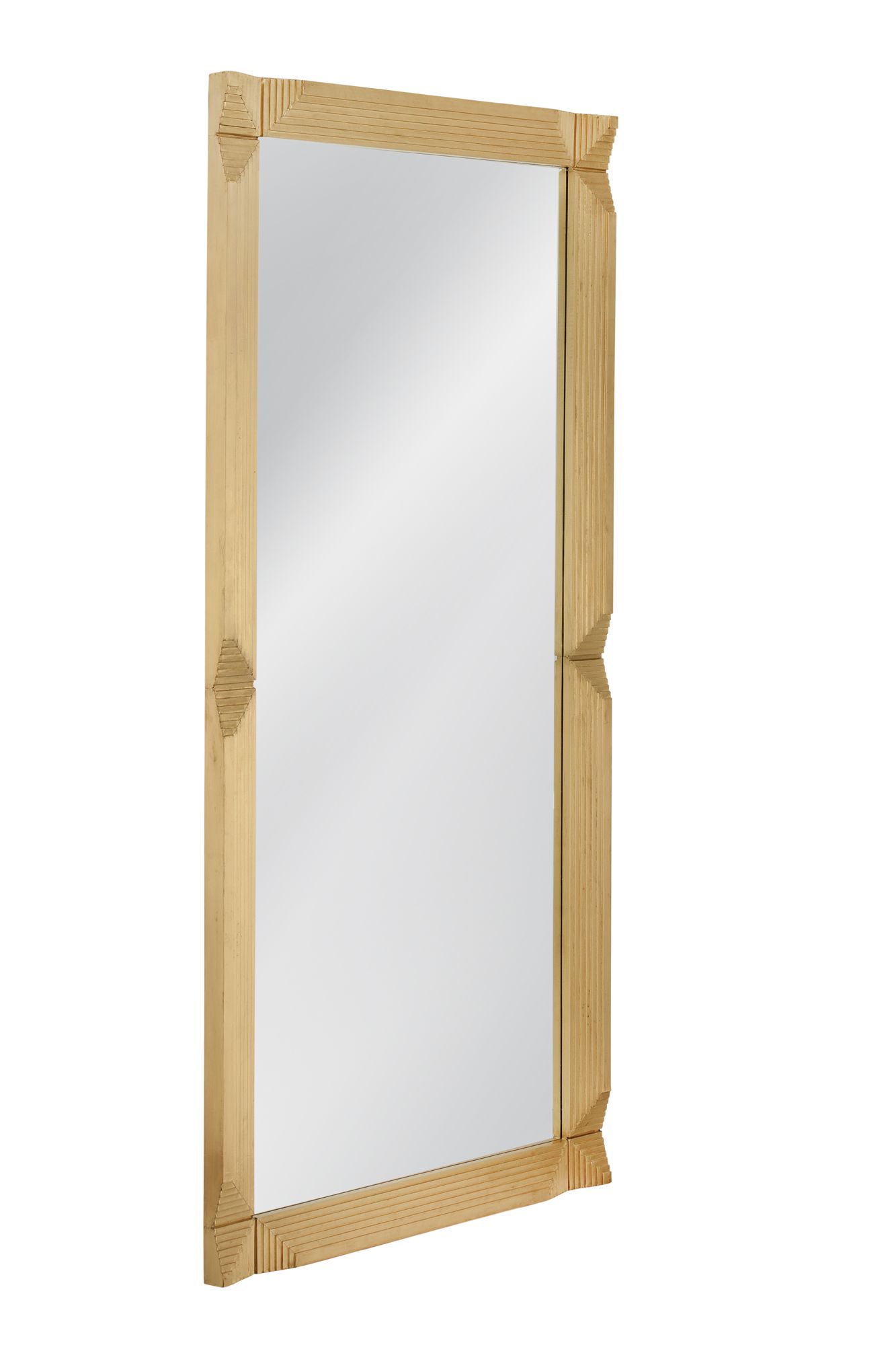 Image 2 Mellstock 42"W x 82"H Gold Freestanding Floor Mirror more views
