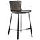 Melody 25 3/4" Dark Gray Leatherette Counter Stool