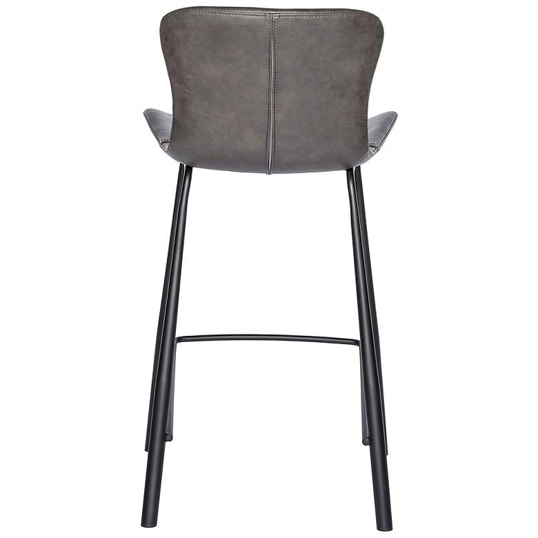 Image 7 Melody 25 3/4 inch Dark Gray Leatherette Counter Stool more views