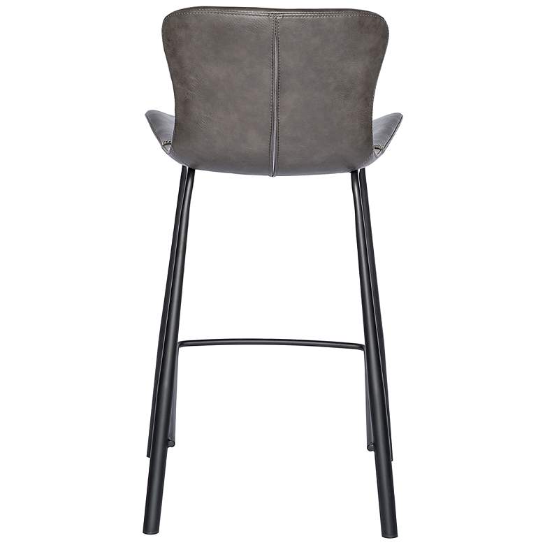 Image 7 Melody 25 3/4" Dark Gray Leatherette Counter Stool more views