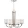 Melody 26 3/4"W Brushed Nickel Chandelier with LED Canopy