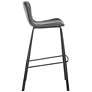 5_Melody 30" Dark Gray Leatherette Bar Stool more views