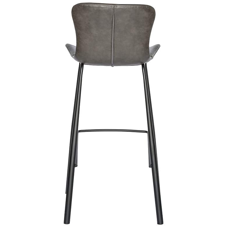 Image 7 Melody 30 inch Dark Gray Leatherette Bar Stool more views