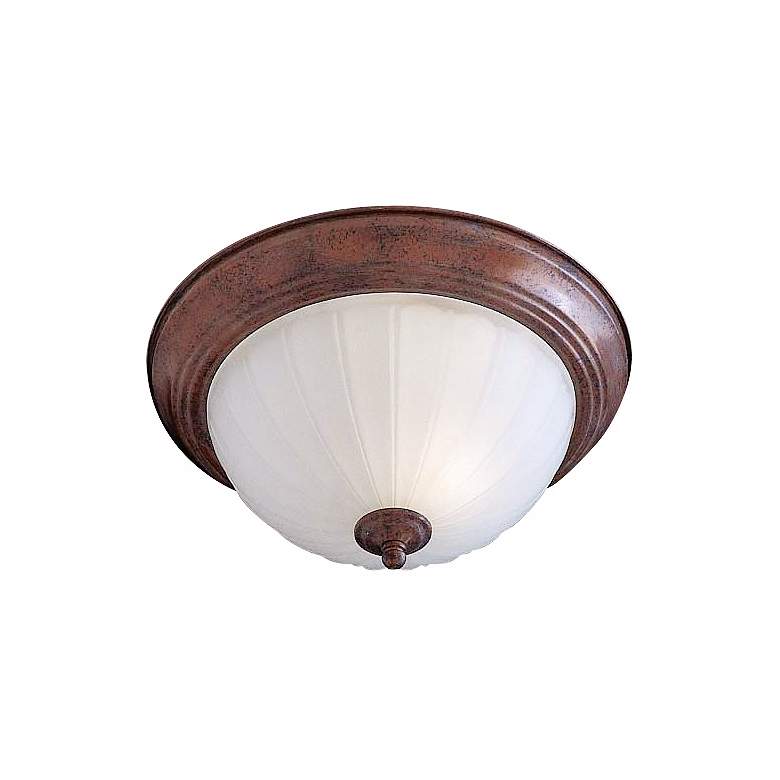 Image 1 Melon 11 inch Wide Bronze ENERGY STAR&#174; Ceiling Light Fixture