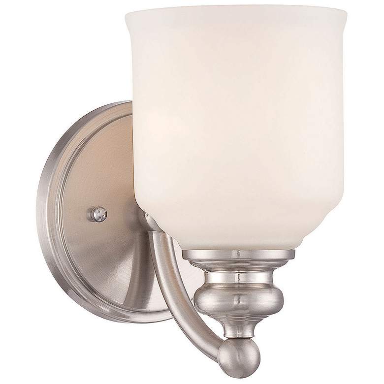 Image 1 Melrose 1-Light Wall Sconce in Satin Nickel