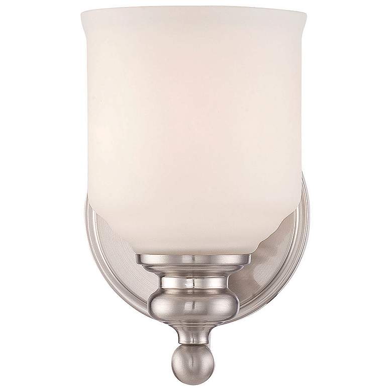 Image 2 Melrose 1-Light Wall Sconce in Satin Nickel more views