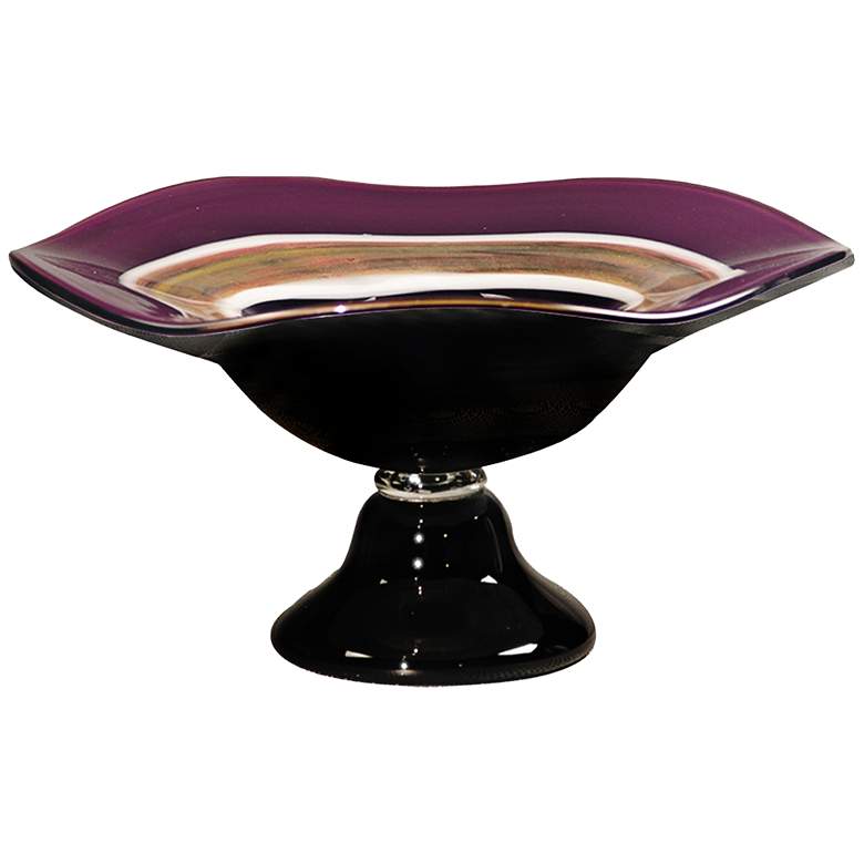 Image 1 Melrose 16" Wide Handcrafted Art Glass Bowl
