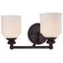 Thumbnail2 of Melrose 2-Light Bathroom Vanity Light in English Bronze more views